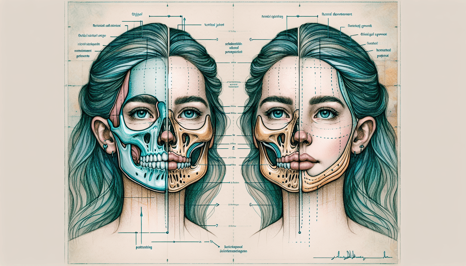 Illustration of jaw development with Biobloc treatment