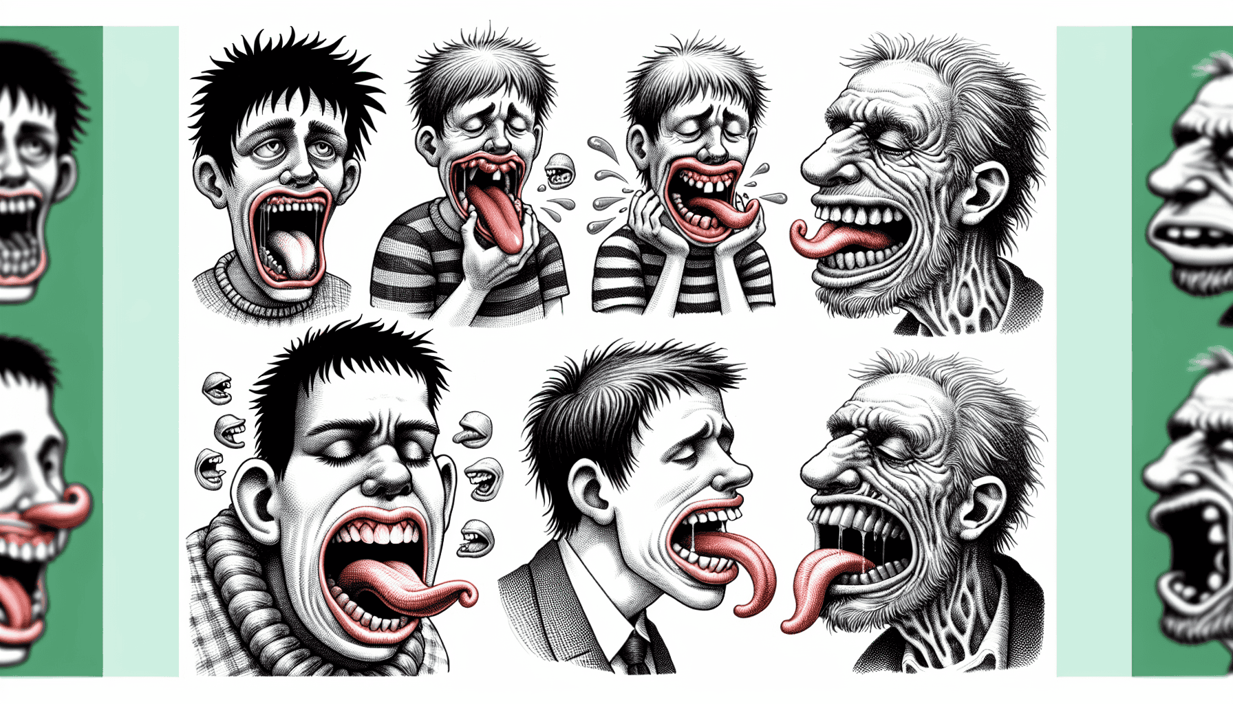 Cartoon of abnormal movement patterns