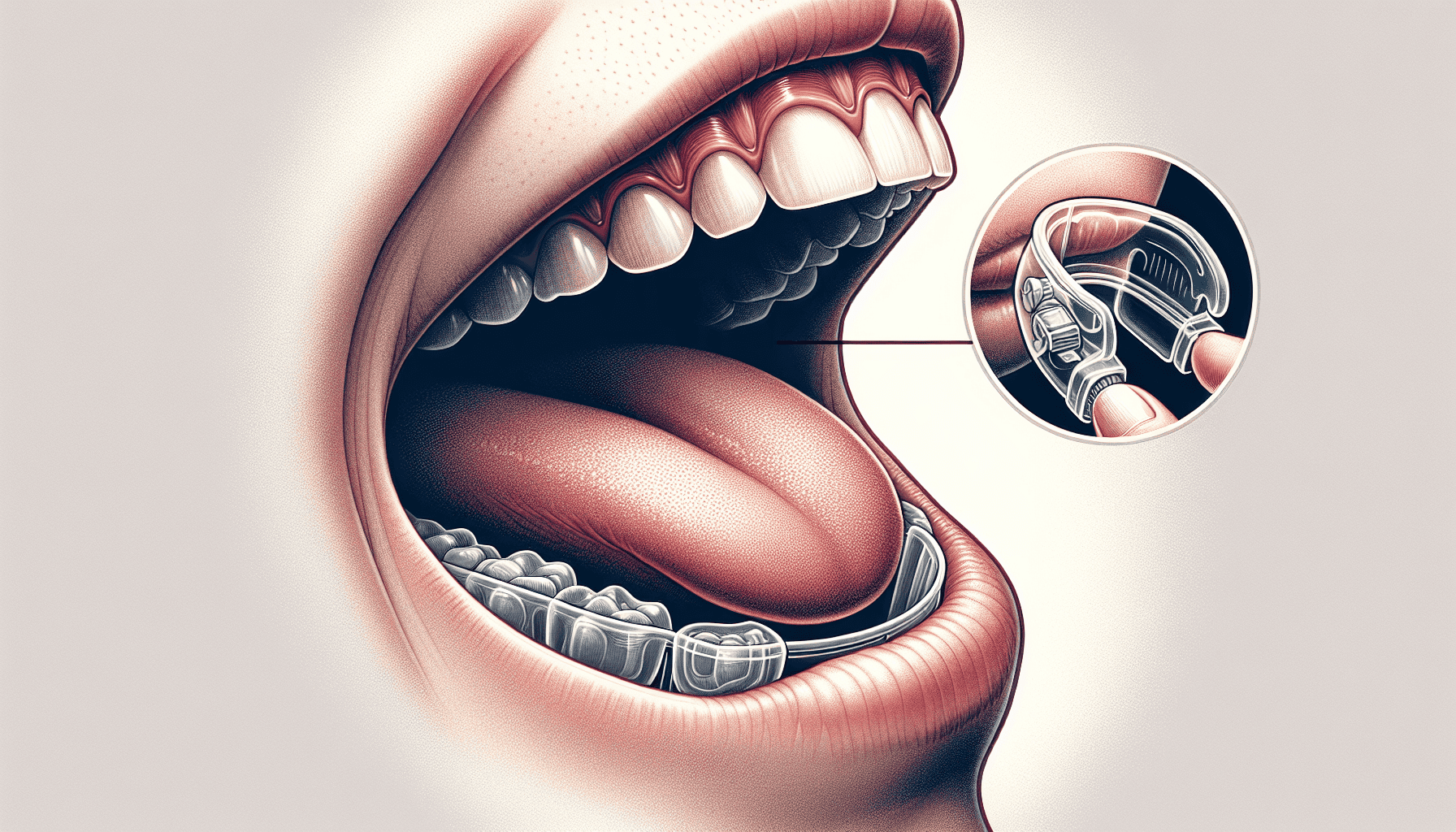 Illustration of tongue and lip resting positions